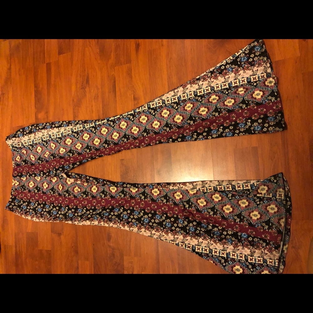 Floral flare pants!